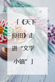 《天下良田》走进“文学小镇”
