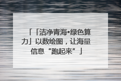 「洁净青海•绿色算力」以数绘图，让海量信息“跑起来”