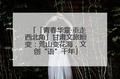 「青春华章·重走西北角」甘肃文旅嬗变：荒山变花海，文创“语”千年