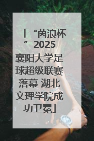“茵浪杯”2025襄阳大学足球超级联赛落幕 湖北文理学院成功卫冕