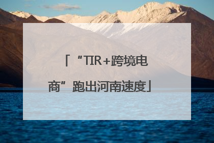 “TIR+跨境电商”跑出河南速度