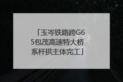 玉岑铁路跨G65包茂高速特大桥系杆拱主体完工