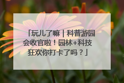 玩儿了嘛｜科普游园会收官啦！园林+科技狂欢你打卡了吗？