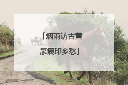 烟雨访古黄 篆痕印乡愁