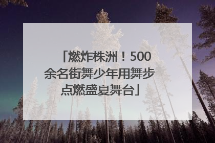 燃炸株洲！500余名街舞少年用舞步点燃盛夏舞台
