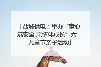 盐城供电：举办“童心筑安全 亲情伴成长”六一儿童节亲子活动