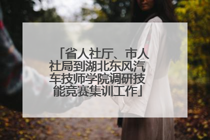 省人社厅、市人社局到湖北东风汽车技师学院调研技能竞赛集训工作