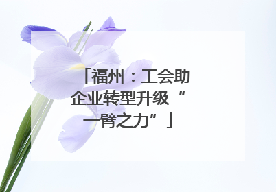 福州：工会助企业转型升级“一臂之力”
