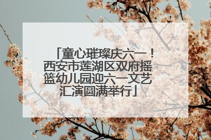 童心璀璨庆六一！西安市莲湖区双府摇篮幼儿园迎六一文艺汇演圆满举行