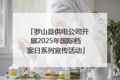 罗山县供电公司开展2025年国际档案日系列宣传活动
