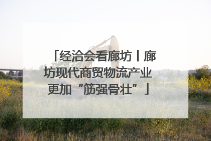 经洽会看廊坊丨廊坊现代商贸物流产业更加“筋强骨壮”
