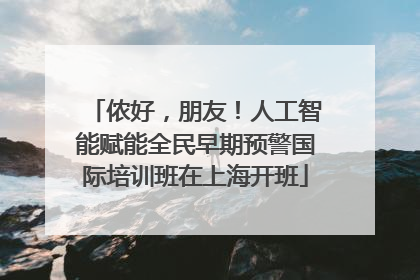 侬好，朋友！人工智能赋能全民早期预警国际培训班在上海开班