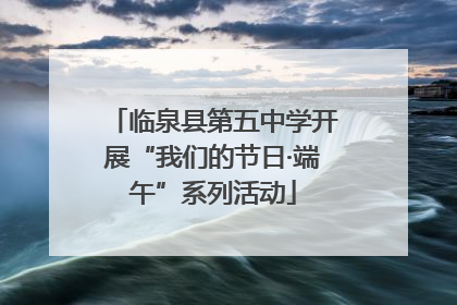临泉县第五中学开展“我们的节日·端午”系列活动
