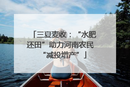 三夏麦收：“水肥还田”助力河南农民“减投增产”