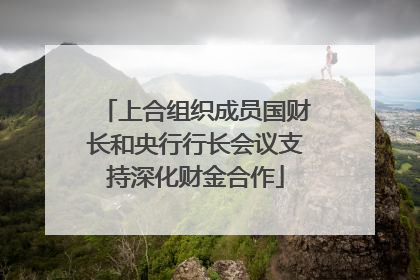 上合组织成员国财长和央行行长会议支持深化财金合作