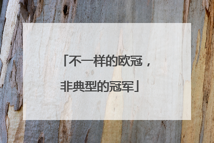 不一样的欧冠，非典型的冠军