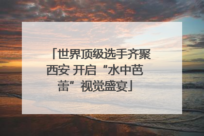 世界顶级选手齐聚西安 开启“水中芭蕾”视觉盛宴