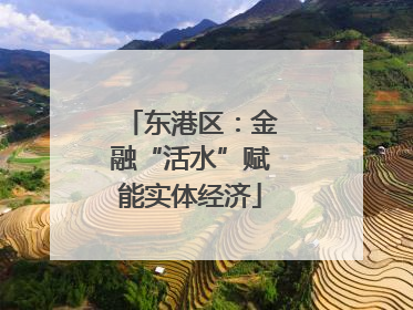 东港区：金融“活水”赋能实体经济