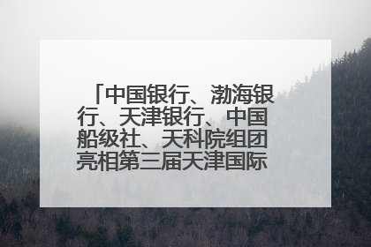中国银行、渤海银行、天津银行、中国船级社、天科院组团亮相第三届天津国际航运展 输出航运服务“中国方案”