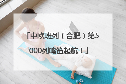 中欧班列（合肥）第5000列鸣笛起航！