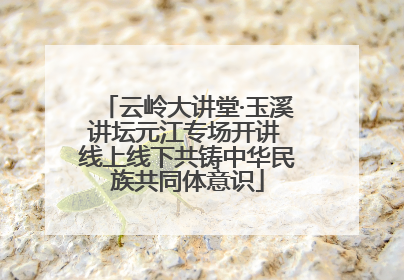 云岭大讲堂·玉溪讲坛元江专场开讲 线上线下共铸中华民族共同体意识