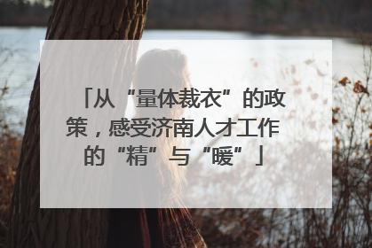 从“量体裁衣”的政策，感受济南人才工作的“精”与“暖”