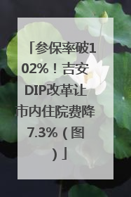 参保率破102%！吉安DIP改革让市内住院费降7.3%（图）