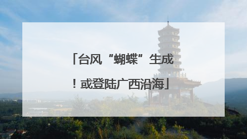 台风“蝴蝶”生成！或登陆广西沿海
