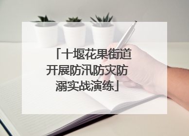 十堰花果街道开展防汛防灾防溺实战演练