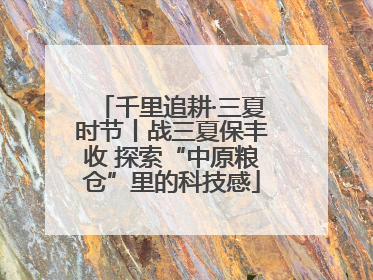 千里追耕·三夏时节丨战三夏保丰收 探索“中原粮仓”里的科技感