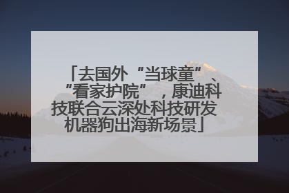 去国外“当球童”、“看家护院”，康迪科技联合云深处科技研发机器狗出海新场景