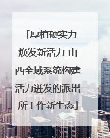 厚植硬实力 焕发新活力 山西全域系统构建活力迸发的派出所工作新生态