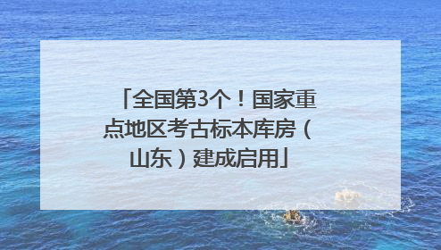 全国第3个！国家重点地区考古标本库房（山东）建成启用