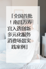 全国首批！南昌万寿宫入选创新多元化服务消费场景实践案例