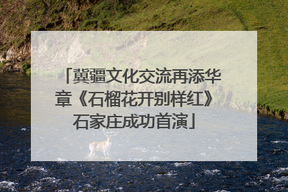 冀疆文化交流再添华章《石榴花开别样红》石家庄成功首演