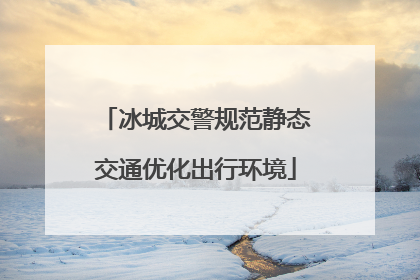 冰城交警规范静态交通优化出行环境