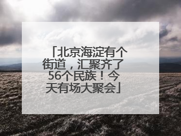 北京海淀有个街道,汇聚齐了56个民族!今天有场大聚会