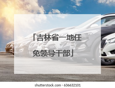 吉林省一地任免领导干部