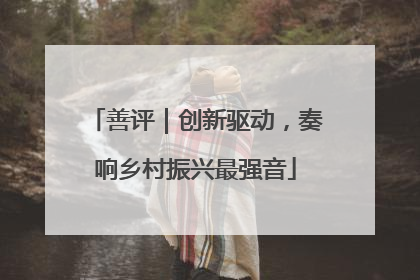 善评｜创新驱动，奏响乡村振兴最强音