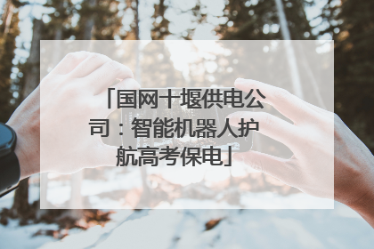 国网十堰供电公司：智能机器人护航高考保电
