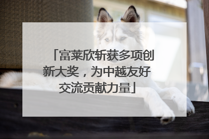 富莱欣斩获多项创新大奖，为中越友好交流贡献力量