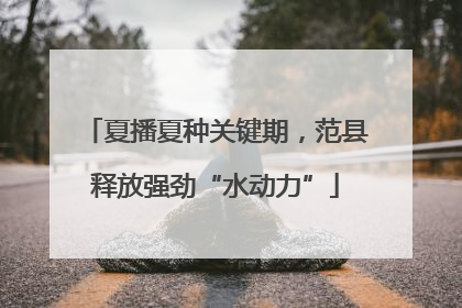 夏播夏种关键期，范县释放强劲“水动力”