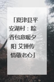 夏津县平安湖村：粽香包意暖夕阳 艾锤传情敬老心