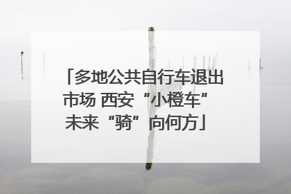 多地公共自行车退出市场 西安“小橙车”未来“骑”向何方