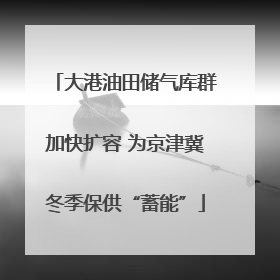 大港油田储气库群加快扩容 为京津冀冬季保供“蓄能”