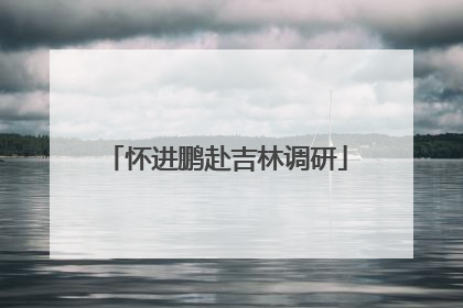 怀进鹏赴吉林调研
