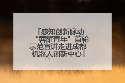 感知创新脉动 “蓉耀青年”首轮示范宣讲走进成都机器人创新中心