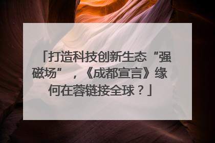 打造科技创新生态“强磁场”，《成都宣言》缘何在蓉链接全球？