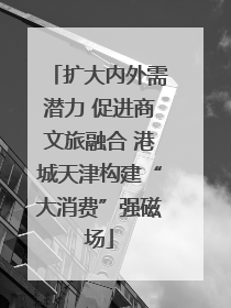 扩大内外需潜力 促进商文旅融合 港城天津构建“大消费”强磁场