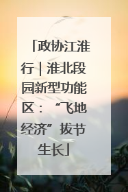 政协江淮行｜淮北段园新型功能区：“飞地经济”拔节生长